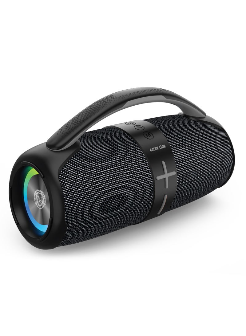 GREEN LION Parma Wireless Speaker /20W Dual TWS Stereo/ JL 5.2 Bluetooth / RGB Lighting / Powerful Immersive Audio and Outdoor Use - Dark Grey - Image 1