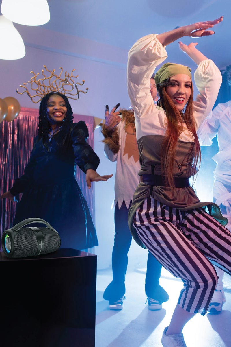 GREEN LION Parma Wireless Speaker /20W Dual TWS Stereo/ JL 5.2 Bluetooth / RGB Lighting / Powerful Immersive Audio and Outdoor Use - Dark Grey - Image 2