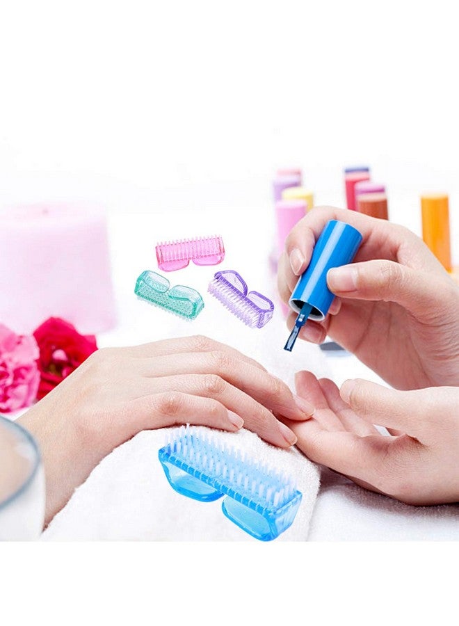 Qeedy 6 Pack Handle Grip Nail Cleaning Brush, Qeedy Fingernail Brush Cleaner Scrub Brush Kit for Toes Shower and Women & Men & Kids (Color A) - Image 4