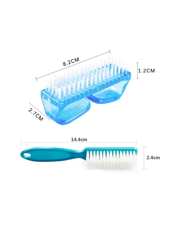 Qeedy 6 Pack Handle Grip Nail Cleaning Brush, Qeedy Fingernail Brush Cleaner Scrub Brush Kit for Toes Shower and Women & Men & Kids (Color A) - Image 2