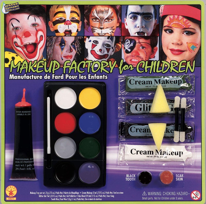Rubies Makeup Factory for Children with Glitter Fake Blood Scar Wax and Black Tooth Wax - Image 4