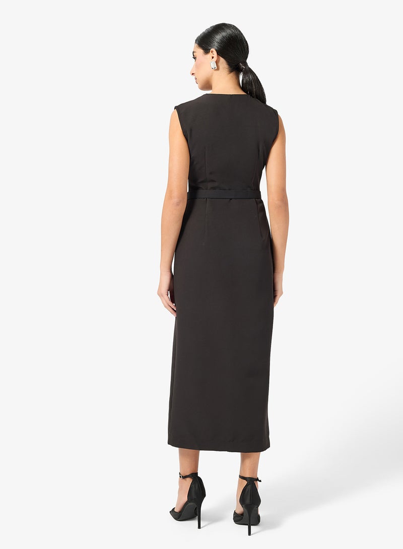 ELLA Shift Dress With Slit - Image 2