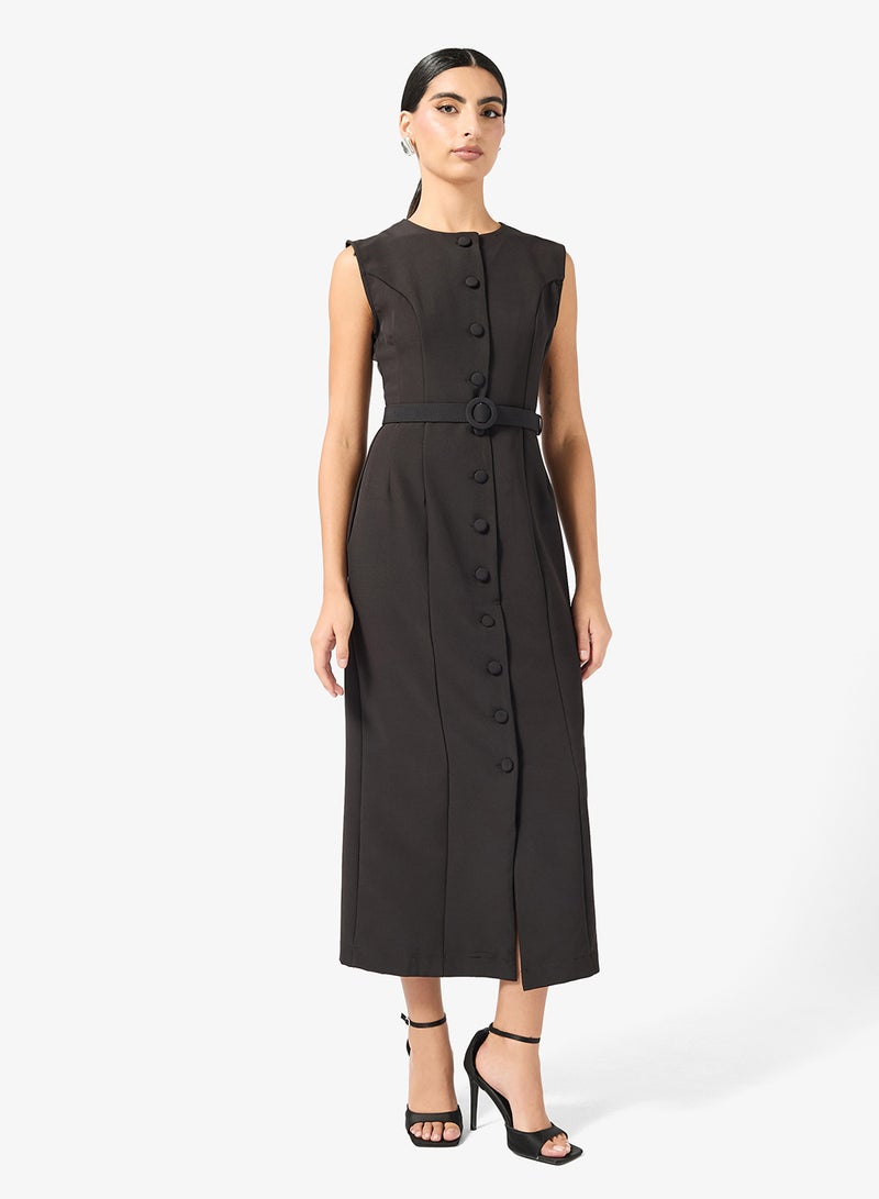 ELLA Shift Dress With Slit - Image 1