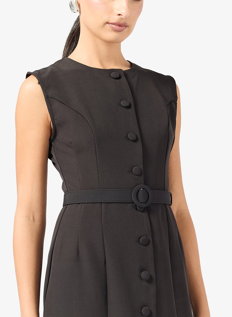 ELLA Shift Dress With Slit - Image 3