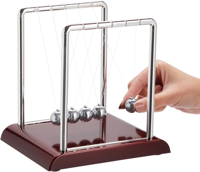 Juvale Newton's Cradle Balance Pendulum - Physics Learning Desk Toy with Swinging Kinetic Balls - Image 5