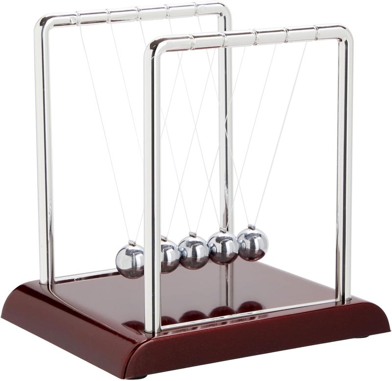 Juvale Newton's Cradle Balance Pendulum - Physics Learning Desk Toy with Swinging Kinetic Balls - Image 1