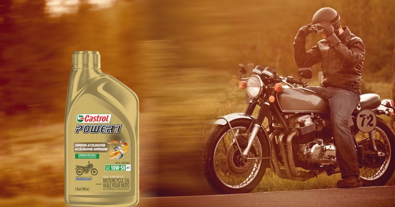 Castrol زيت دراجات نارية كاسترول 06114 باور 1 ريسينغ 4T - 10W50-1qt. - Image 2