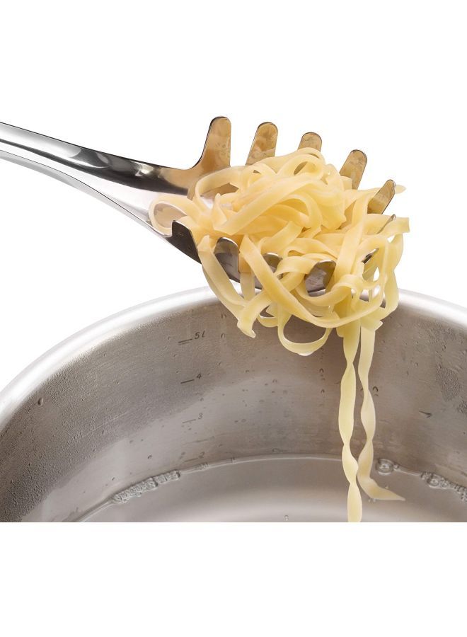 NIBEMINENT Profi Plus Pasta Serving Spoon Silver 32cm - Image 4