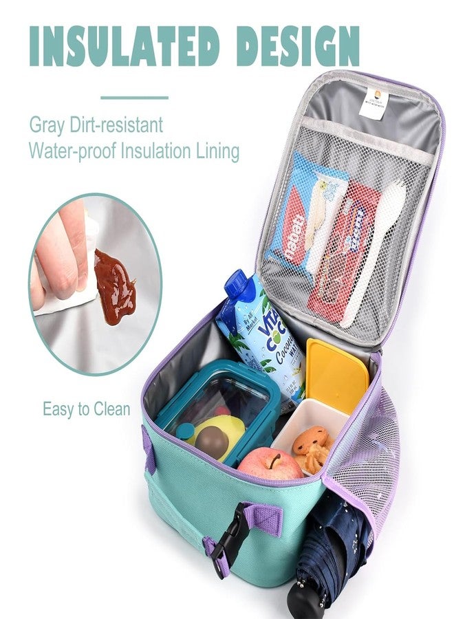 CaCTOUR Lunch Box Kids,Premium Insulated Lunch Bag for Girls Boys,Soft Bag Mini Cooler Back to School Thermal Reusable Lunch Bag for Work School Picnic (Light Green) - Image 5