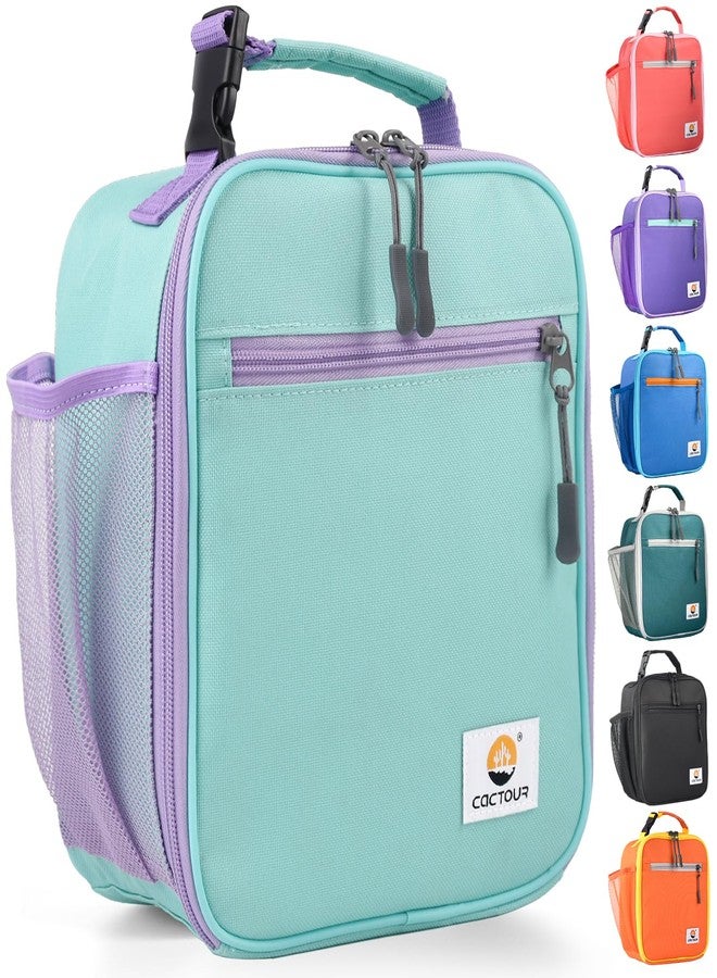 CaCTOUR Lunch Box Kids,Premium Insulated Lunch Bag for Girls Boys,Soft Bag Mini Cooler Back to School Thermal Reusable Lunch Bag for Work School Picnic (Light Green) - Image 1