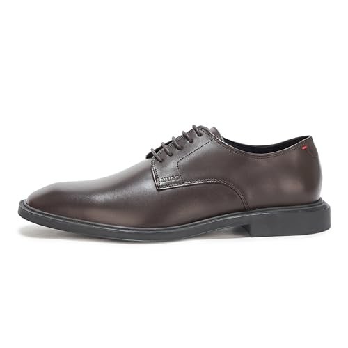 HUGO Brushed Leather Derby Dress Shoe, Dark Hazelnut, 8 - Image 2
