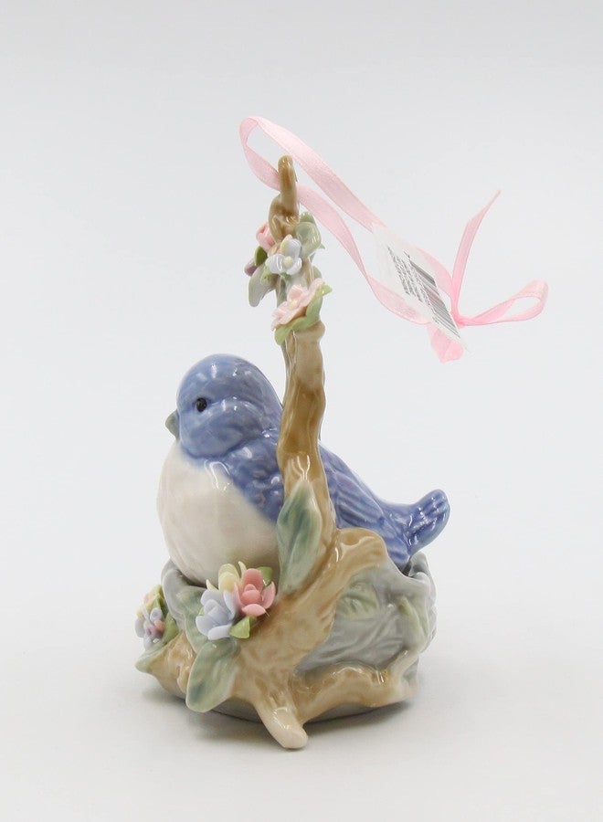 Cg Cosmos SB49057 Fine Porcelain Blue Bird Ornament Figurine, 4-Inch - Image 2