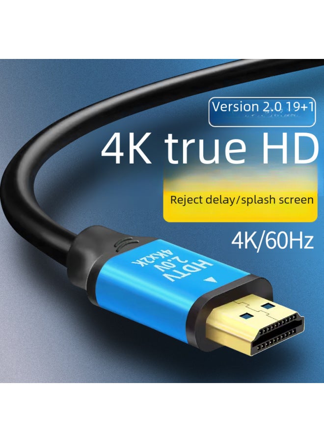 19 1HDMI Hd Line 4K * 2K TV Monitor Set Top Box Hd Cable 2.0HDMI Cable Factory-Color:Blue Aluminum Shell-Line Length:1.5M - Image 2