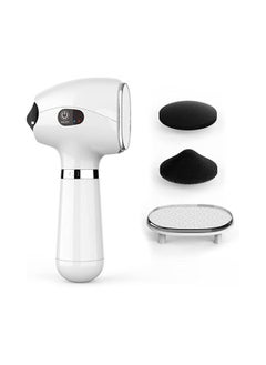 Electric Foot Callus Remover, USB Rechargeable Pedicure File Tools, Professional Electric Foot Grinder with 3 Grinding Heads, Heel Care Tool for Remove Hard Cracked Skin Dead Skin, 3 Speed
