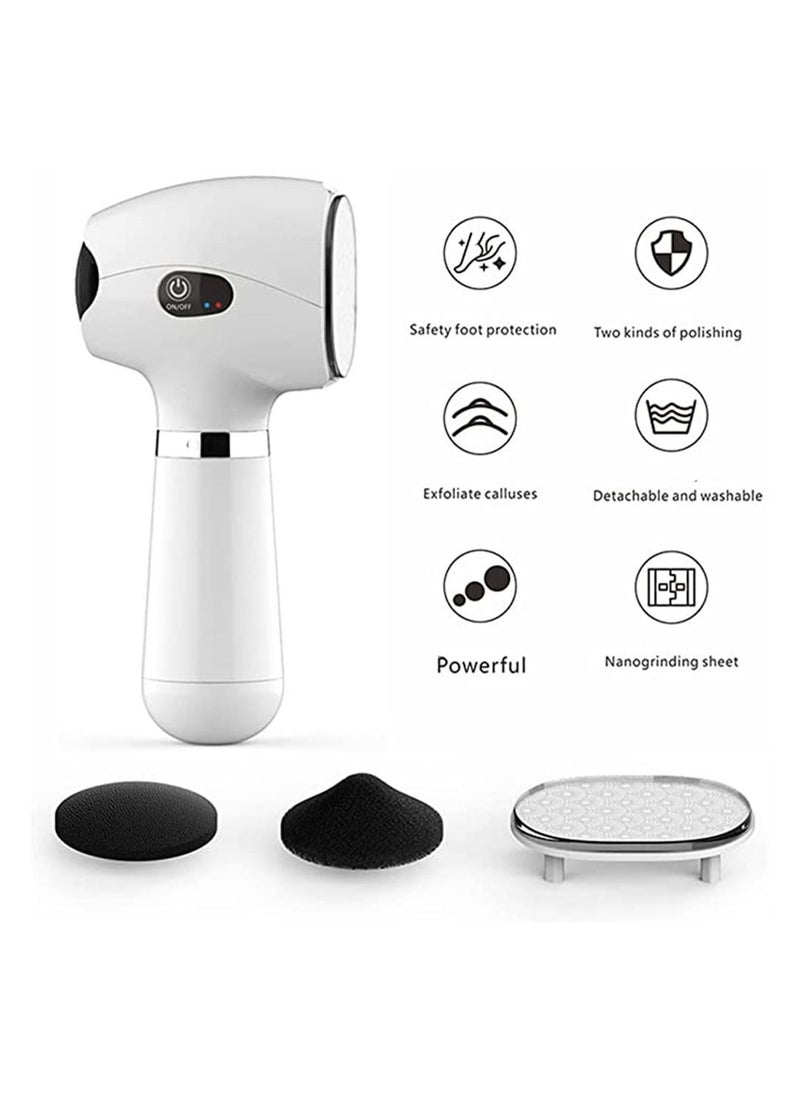 Generic - Electric Foot Callus Remover, USB Rechargeable Pedicure File Tools, Professional Electric Foot Grinder with 3 Grinding Heads, Heel Care Tool for Remove Hard Cracked Skin Dead Skin, 3 Speed - Image 1