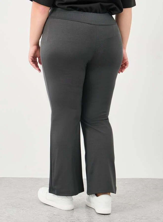 Styli Plus High Rise Flared Pants