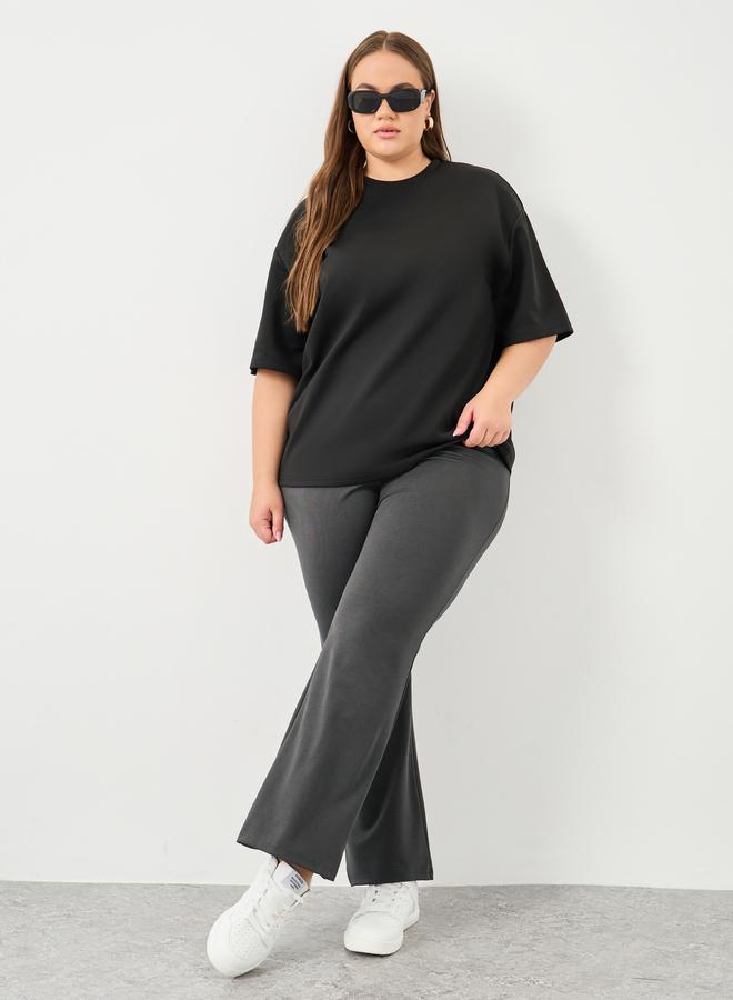 Styli Plus High Rise Flared Pants - Image 1