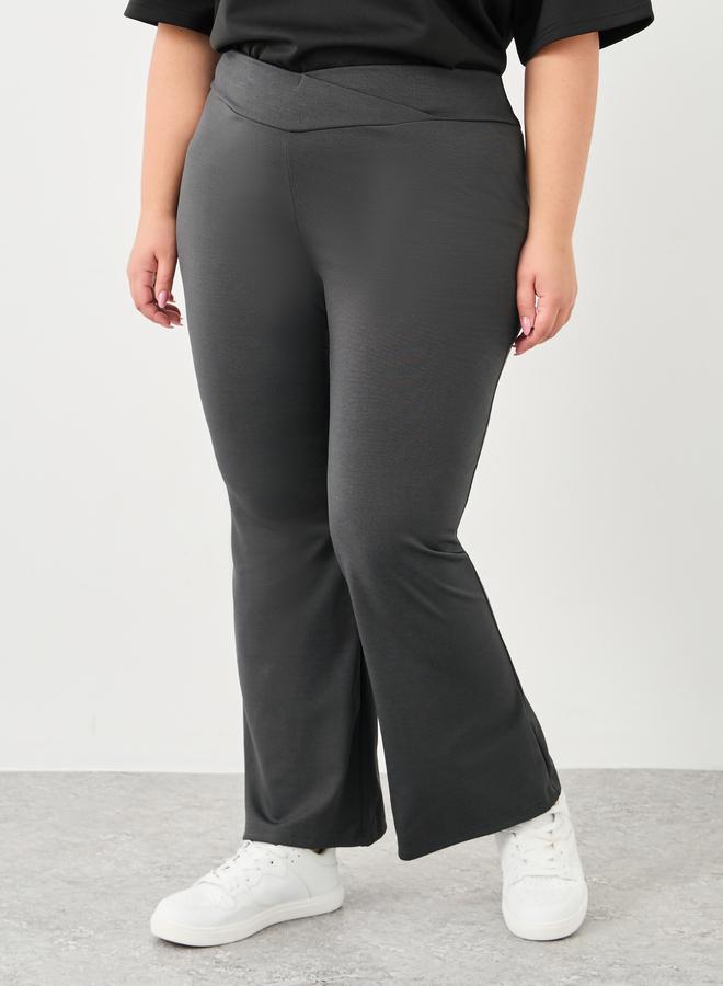 Styli Plus High Rise Flared Pants - Image 2