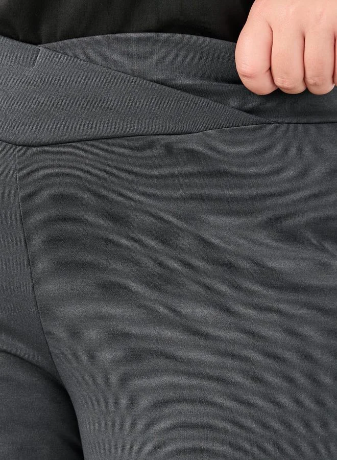 Styli Plus High Rise Flared Pants