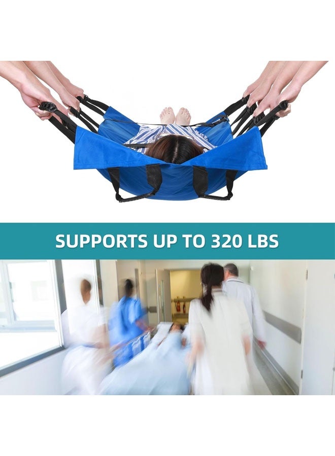 L&E Positioning Bed Pad with Reinforced Handles, Slide Sheets for Moving & Lifting Patients, Lengthen Move Free Transfer Blanket, for Caregiver, Family Aid, Bedridden, Elderly, 70×180CM - Image 4