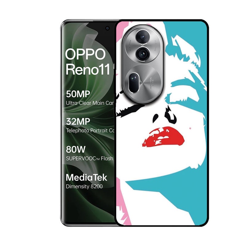 الصيد العين غطاء حماية مطبوع لهاتف Oppo Reno 11 Pro - وجه فتاة - Image 1