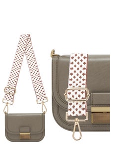 SYOSI Wide Shoulder Strap Soft Multi-Pattern Adjustable Replacement Belt Crossbody Canvas Bag Women Purse Strap Handbag Belt Guitar Straps, Light Milk Tea  - Image 3