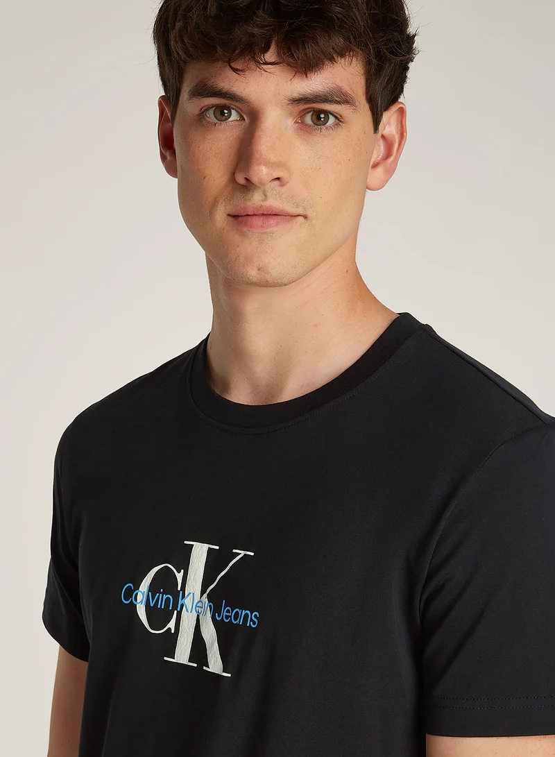 Calvin Klein Jeans Logo Print Crew Neck T-Shirt
