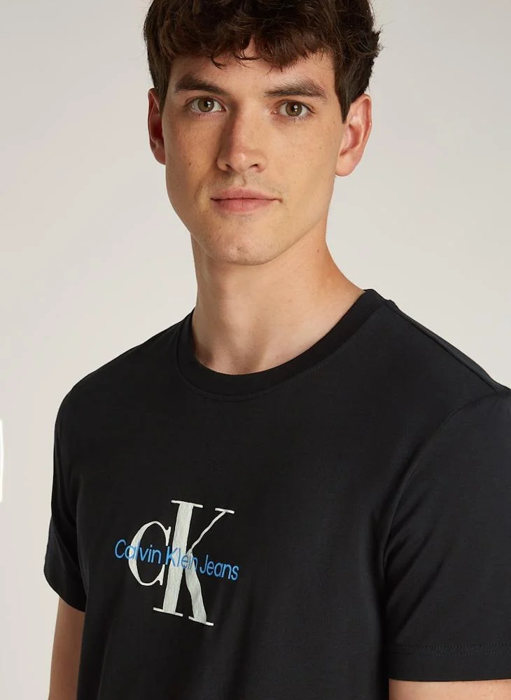 Calvin Klein Jeans Logo Print Crew Neck T-Shirt