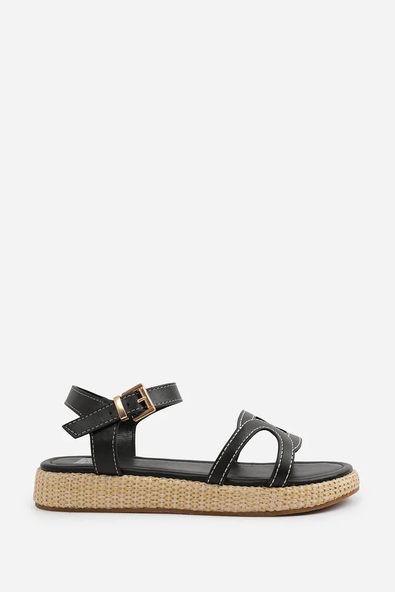ويرز ذات فروم 'Julia' Flatform Sandal With Stylish Cut Strap Detail