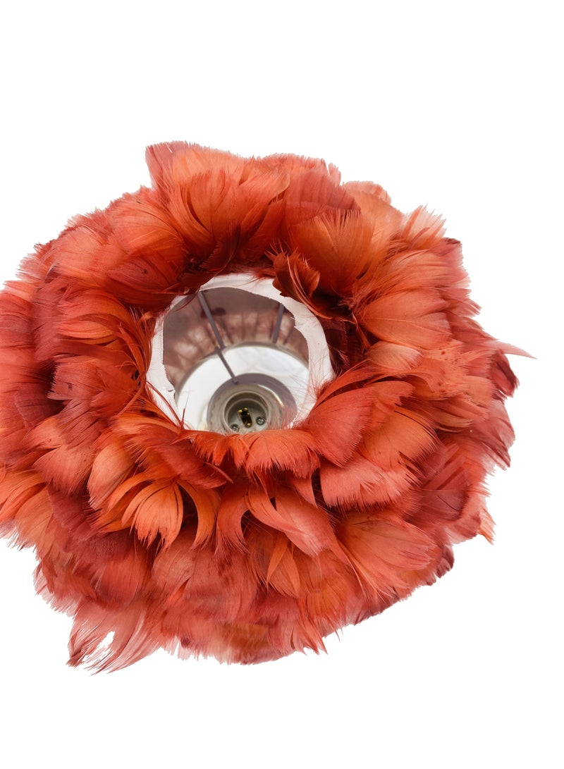 سکیلو مصباح سرير LED عصري على شكل ريشة - ضوء ليلي ناعم بزهرة الهندباء بثلاثة ألوان | مصباح طاولة مزخرف لغرفة النوم، أو الدراسة، أو الهدايا (30×47 سم، موديل LIT-01) - Image 3