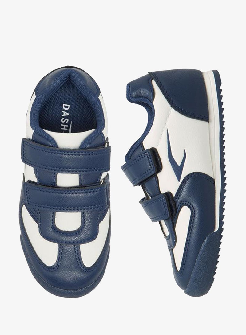 Dash Boys Hook & Loop Ankle School Sneakers - Image 1