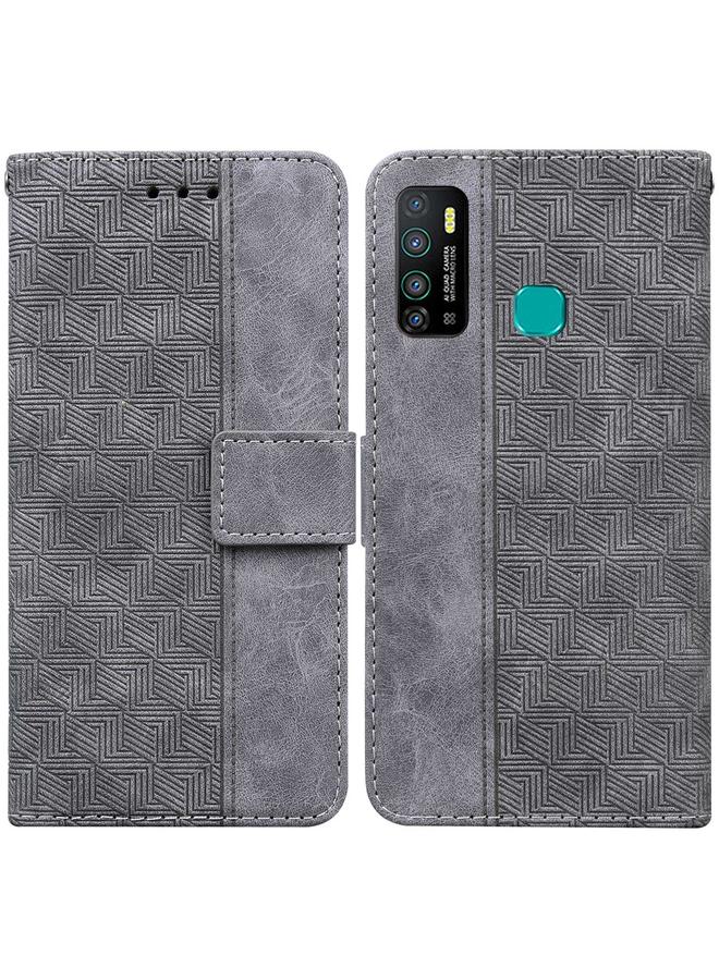 اس-توب جراب لهاتف Infinix Hot 9 X655C / Note 7 Lite مصنوع من الجلد المنقوش هندسيًا - Image 1