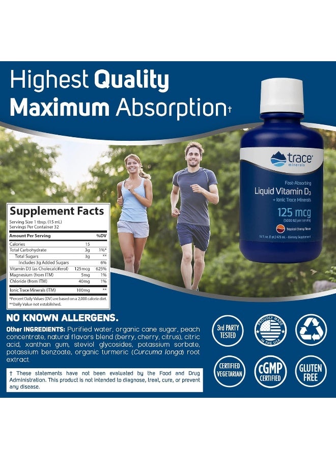 Trace Minerals Liquid Vitamin D3 16 fl oz for Adults - Image 3