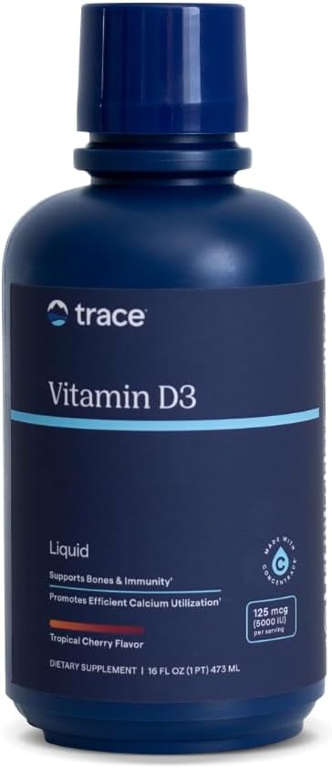 Trace Minerals Liquid Vitamin D3 16 fl oz for Adults - Image 1