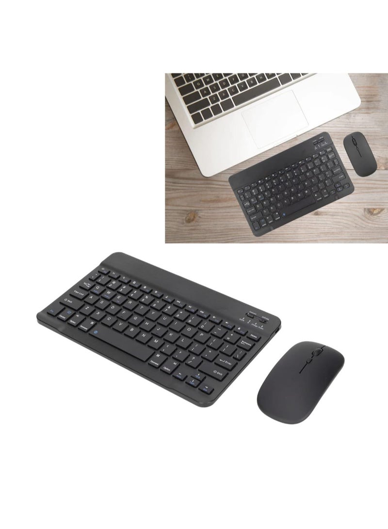 Ultra-Slim Wireless Bluetooth Keyboard and Mouse Set - Arabic & English Layout - Compatible with iPad, Tablets, Smartphones (iOS/Android) and Laptops - Portable & Stylish for Office and Study - Image 5