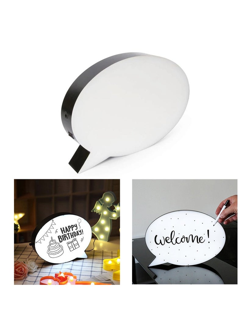 Wownect Message LED Lightbox with Combination Letters, Numbers & USB Cable DIY Light Box [Create Personalized Messages] [Good Night Lamp] Wall Decoration For Party (Bubble Light Box) - Image 1