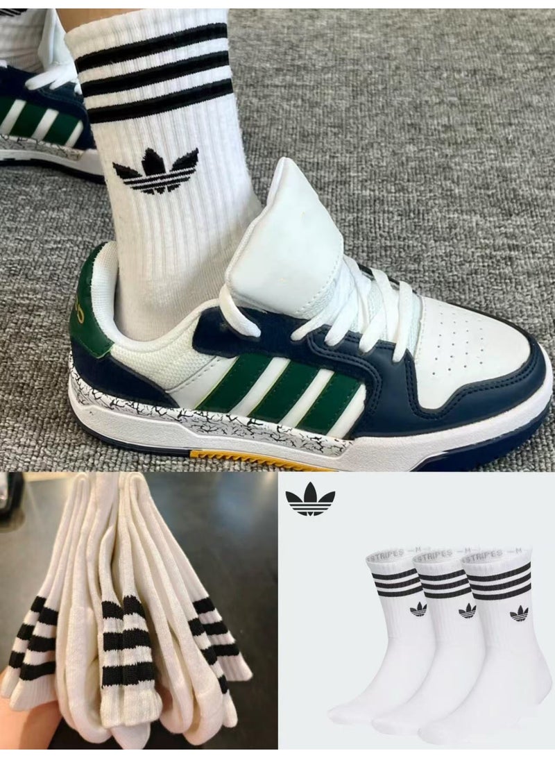 Adidas Three Pair Gift Box Men's and Women's Sports Socks Men's and Women's - Image 2