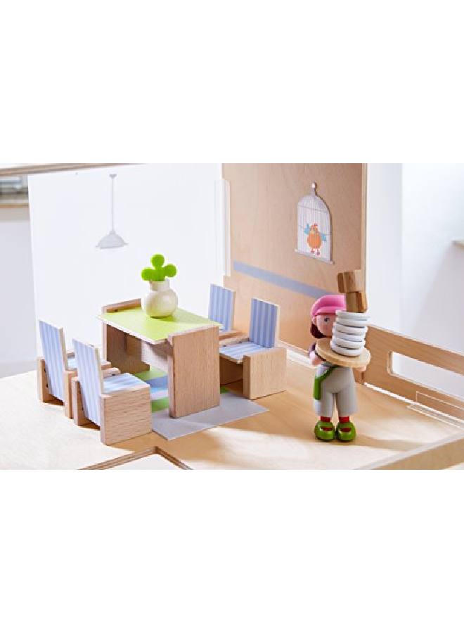Haba Little Friends Dining Room  Wooden Dollhouse Furniture For 4" Bendy Dolls - Image 3