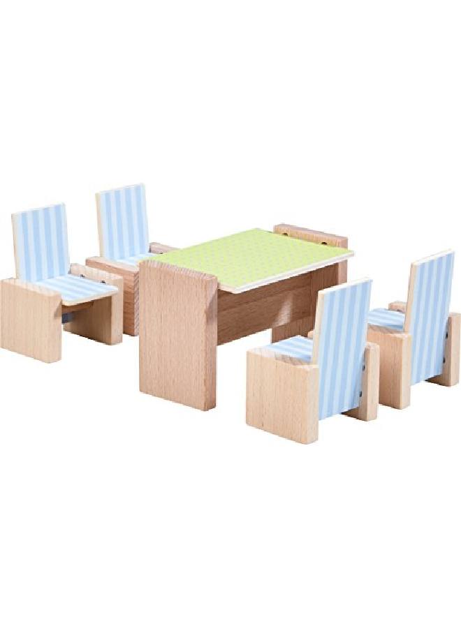 Haba Little Friends Dining Room  Wooden Dollhouse Furniture For 4" Bendy Dolls - Image 1