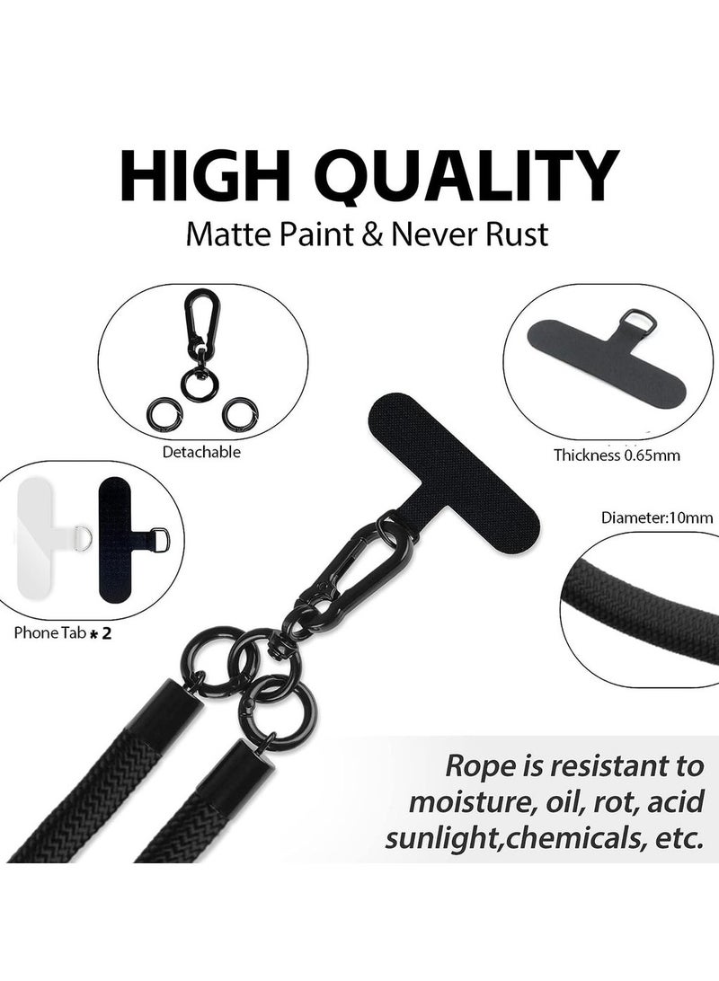 Generic Mobile Phone Lanyard Crossbody Lanyard 2 Phone Patch 120CM Compatible With Most Smartphones (Not Including Phone Case)  - Image 2