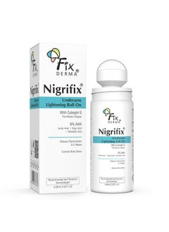 FIXDERMA Nigrifix Underarm Roll On With 6% Aha, Lactic Acid & 1% Mandelic Acid & Kojic Acid | Brightens Skin & Exfoliates Underarm | For All Skin Type, Men & Women - 60Ml  - Image 1