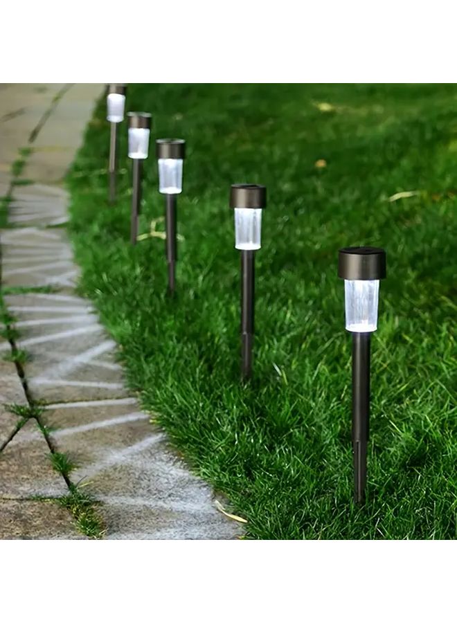 6 قطع مصابيح LED تعمل بالطاقة الشمسية للعشب في الهواء الطلق لحديقة المنظر الطبيعي مصباح أبيض - Image 3