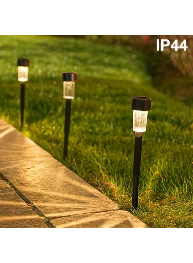 6 قطع مصابيح LED تعمل بالطاقة الشمسية للعشب في الهواء الطلق لحديقة المنظر الطبيعي مصباح أبيض - Image 2