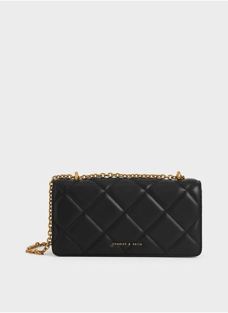 Charles & Keith - Paputo Chain Handle Quilted Long Wallet - Image 1