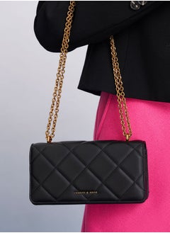 Charles & Keith Paputo Chain Handle Quilted Long Wallet  - Image 2