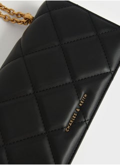Charles & Keith Paputo Chain Handle Quilted Long Wallet  - Image 5