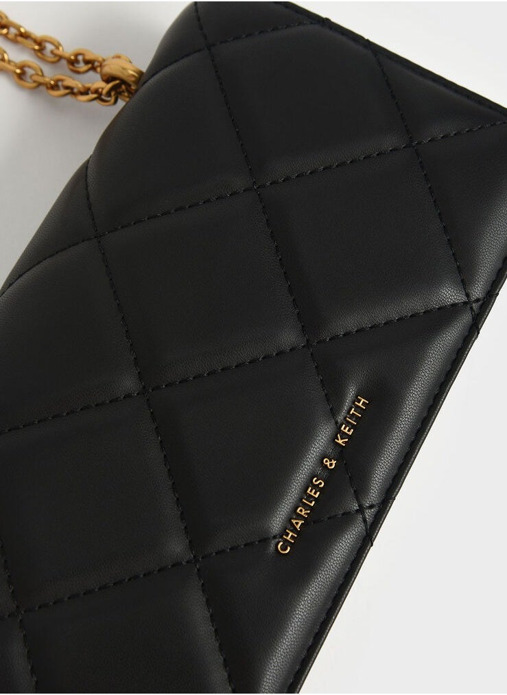 Charles & Keith - Paputo Chain Handle Quilted Long Wallet - Image 1