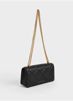 Charles & Keith Paputo Chain Handle Quilted Long Wallet  - Image 3