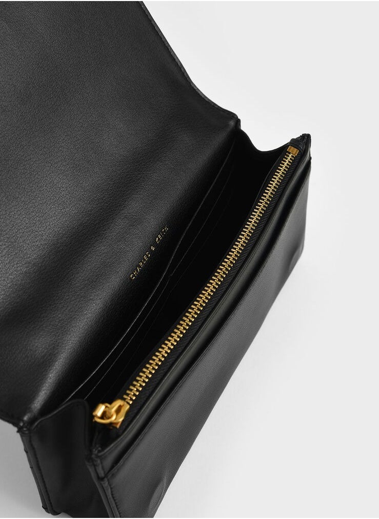 Charles & Keith - Paputo Chain Handle Quilted Long Wallet - Image 1