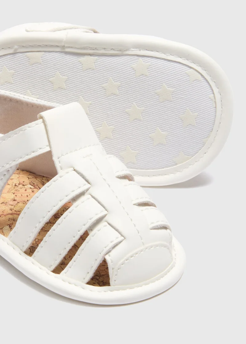 Matalan Baby Cream Caged Sandals